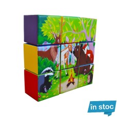 Set 9 Cuburi Gigant Puzzle [Animale în padure]